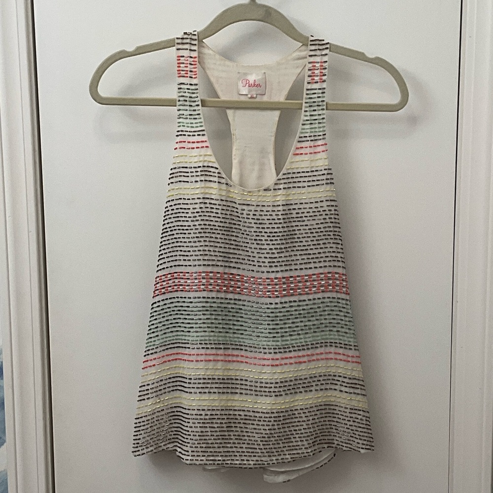 Parker Multicolor Striped Tank Top